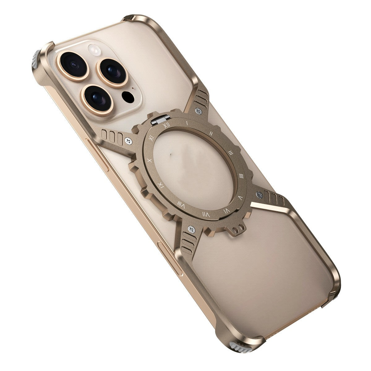 Heat Dissipation Metal Phone Case Invisible Bracket Drop-resistant Without Frame