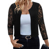 Chic See-Through Lace Small Coat - Paternora