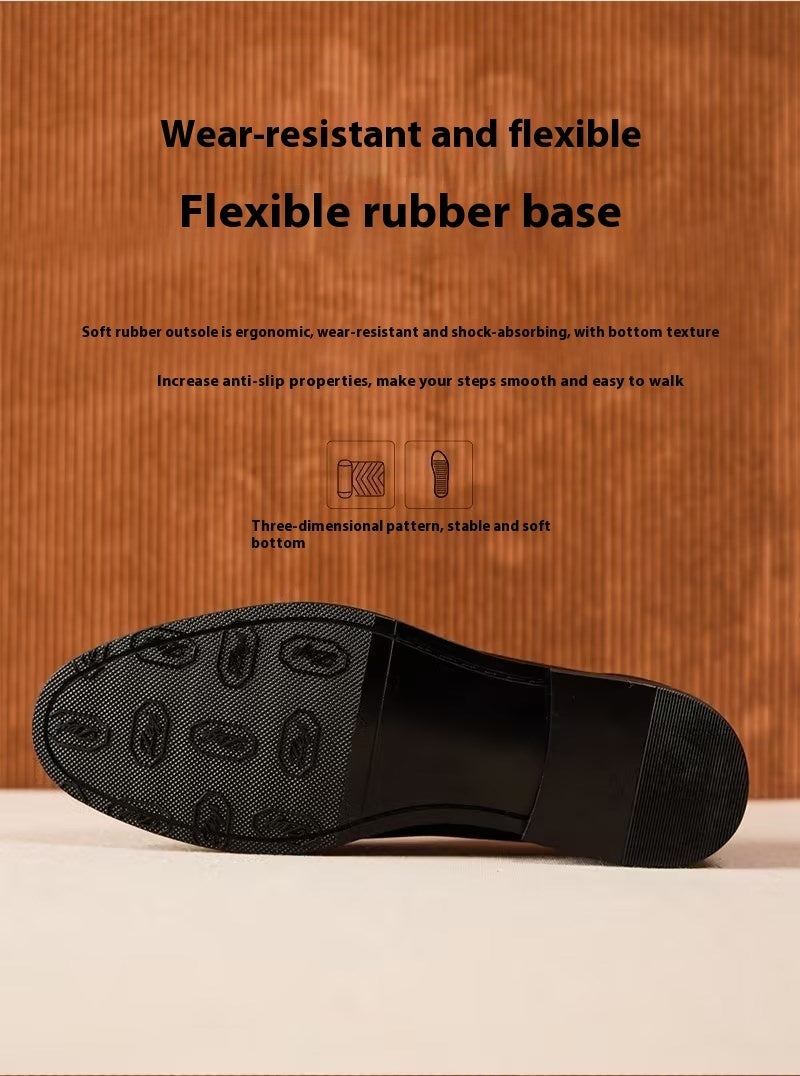 British Vintage Litchi Grain Cowhide Men’s Loafer