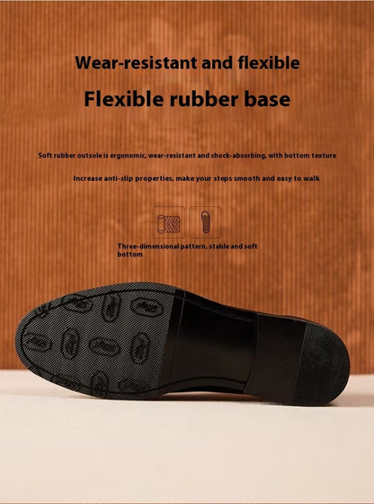 British Vintage Litchi Grain Cowhide Men’s Loafer