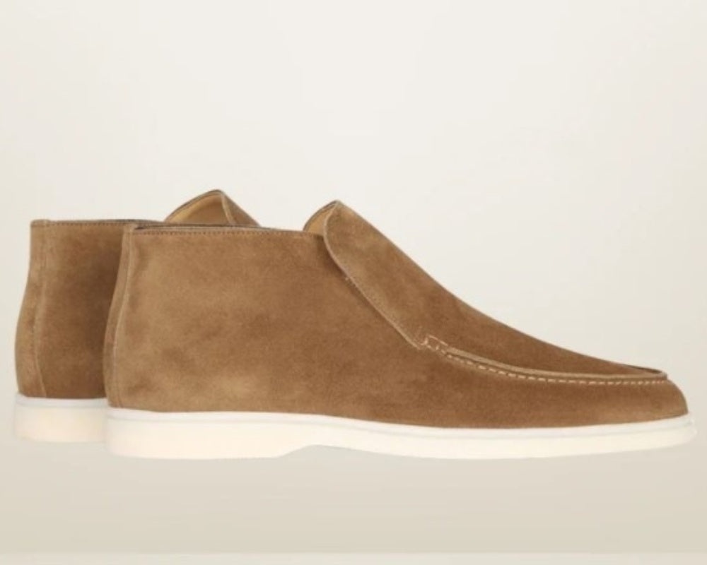 Retro Flat Ankle-length Pair Loafers - Brown / 42