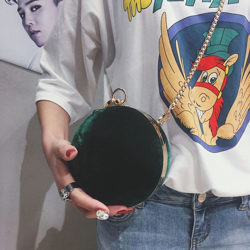 Velvet ball shoulder bag - Paternora