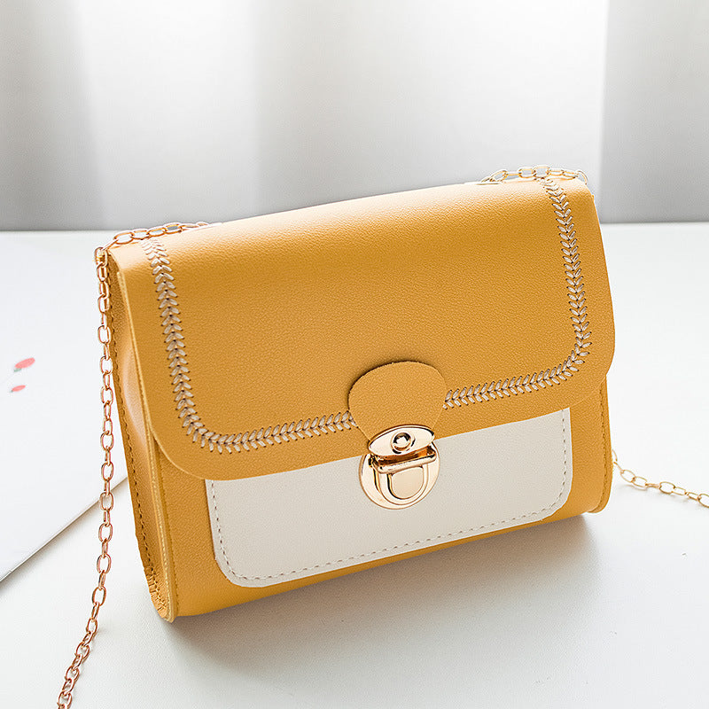 One ShoulderFashion Lock Chain Diagonal Bag - Paternora