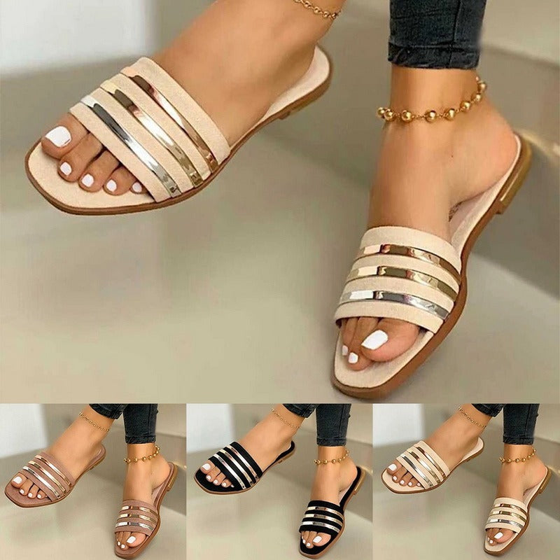 Comfortable Flat Slippers Women - Paternora
