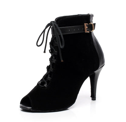 Women’s High Heel Boots Latin Dance Shoes
