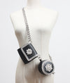 Mini Crossbody Bag With Sparkling Diamonds - Paternora
