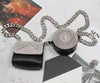 Mini Crossbody Bag With Sparkling Diamonds - Paternora