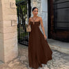 Chic Pleated Halter Dress for Evening &amp; Party - Paternora