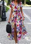 Women&#39;s Fashionable Printed Beach Dress