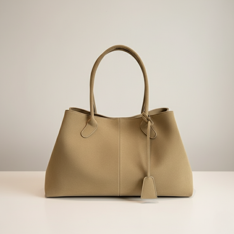 Tote Bag Large Capacity Commuter Portable Underarm Bag About Posture Magnetic Snap Bag