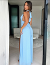 Luxe Backless Slit Maxi Dress