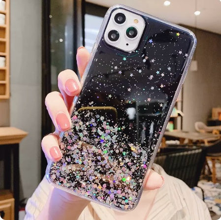 Applicable To Iphone 13 Mobile Phone Shell Cool Wind Dreamy Starry Sky 12proMAX Transparent Adhesive Drop