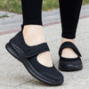Low-top Thick Bottom Hollow Buckle Casual Mesh Shoes For The Old - Paternora
