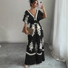 Trendy Printed Short-Sleeve Jumpsuit - Paternora