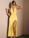Luxe Backless Slit Maxi Dress