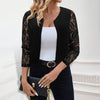 Chic See-Through Lace Small Coat - Paternora