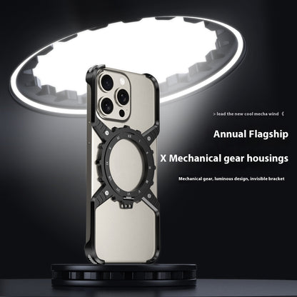 Heat Dissipation Metal Phone Case Invisible Bracket Drop-resistant Without Frame