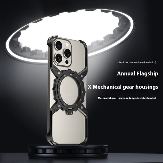 Heat Dissipation Metal Phone Case Invisible Bracket Drop-resistant Without Frame