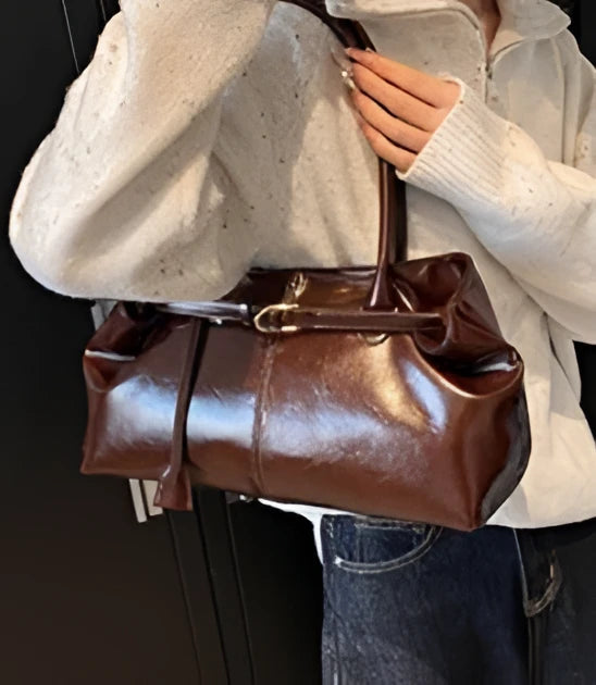 New Autumn And Winter Versatile Shoulder Underarm Bag - Coffee