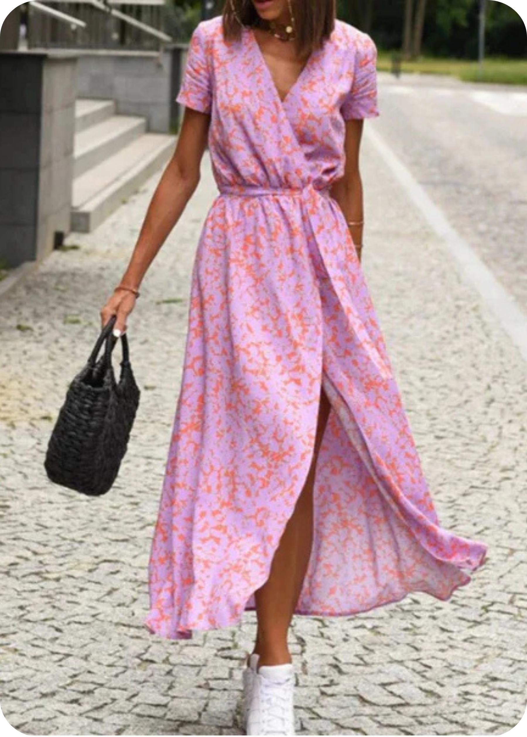 Women's Fashionable Printed Beach Dress