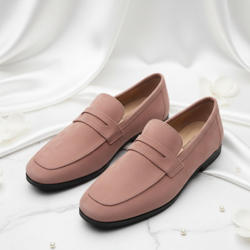 Flat Shoes Matte Fashion Comfortable And Non-slip One Pedal Loafer - Pink / 35