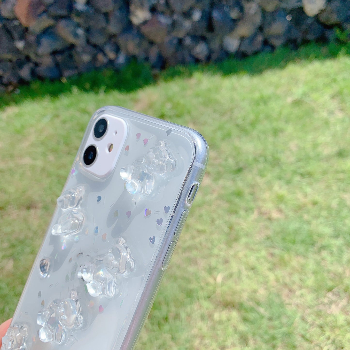 Creative Toumin Six Bears Crystal Epoxy Phone Case