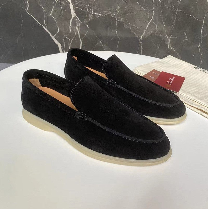 Men’s Loafers Summer Casual Frost Flat Shoes Slip-on Driving Shoes