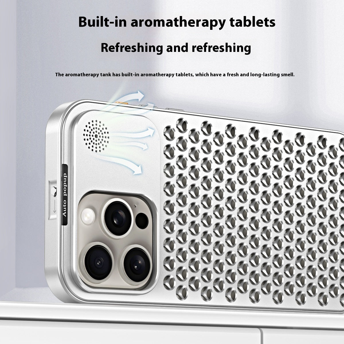 Fashion Aluminum Alloy Heat Dissipation Metal Phone Case