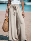Fashion Fake Drawstring Wide-Leg Pants for Women - Paternora