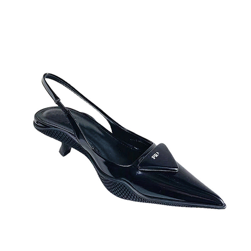 Women’s High And Low Heel Toe Sandals High Heel Pointed Toe 3cm