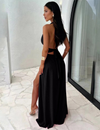 Luxe Backless Slit Maxi Dress
