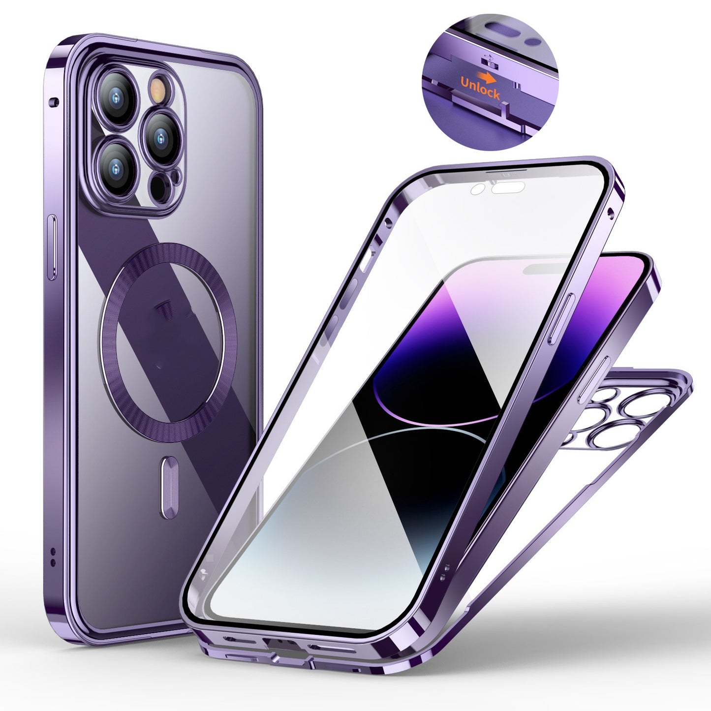 Magnetic Spring Fastener HD Phone Case