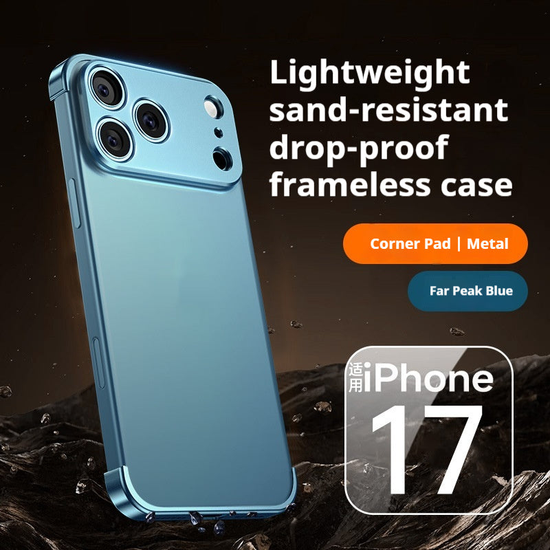 Metal Four-corner Pad For Iphone17promax Phone Case Ultra-thin Frameless Lens Protective Cover