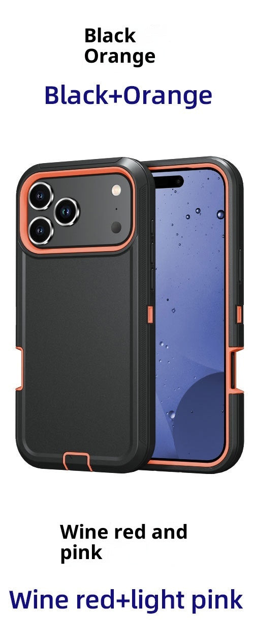 Applicable To New 17promax Three-proof Robot Solid Color Phone Case