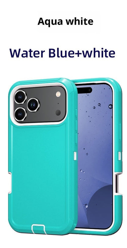 Applicable To New 17promax Three-proof Robot Solid Color Phone Case