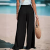 Fashion Fake Drawstring Wide-Leg Pants for Women - Paternora