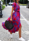 Women&#39;s Fashionable Printed Beach Dress