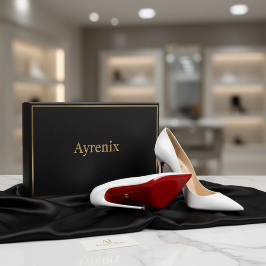 Spring And Autumn High Heels Stiletto Heel Shallow Mouth - White / 35