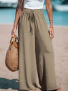 Fashion Fake Drawstring Wide-Leg Pants for Women - Paternora