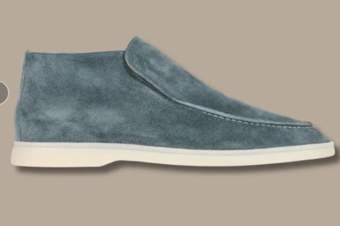 Retro Flat Ankle-length Pair Loafers - Sea Blue / 42