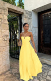 Chic Pleated Halter Dress for Evening &amp; Party - Paternora