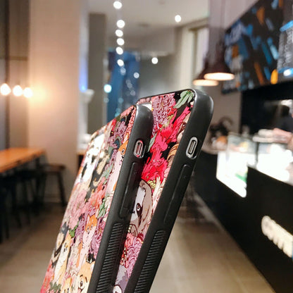 Cute Dog Gold Foil Epoxy Protective Case