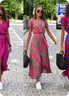 Women&#39;s Fashionable Printed Beach Dress