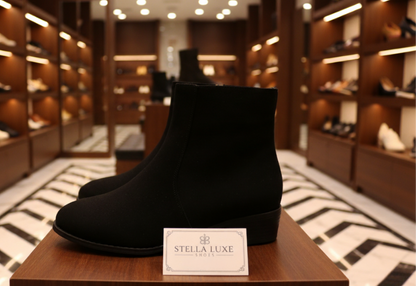 Suede Dr Martens Chunky Heel Short Women’s Boots