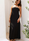 Women&#39;s Chest-wrapped Satin Maxi Dress