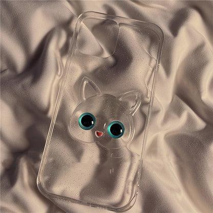 Compatible with Apple , Three-dimensional Cat Epoxy Protective Cover