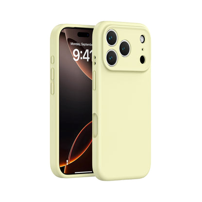 Simple Solid Color Liquid Silicone Phone Case