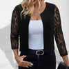 Chic See-Through Lace Small Coat - Paternora
