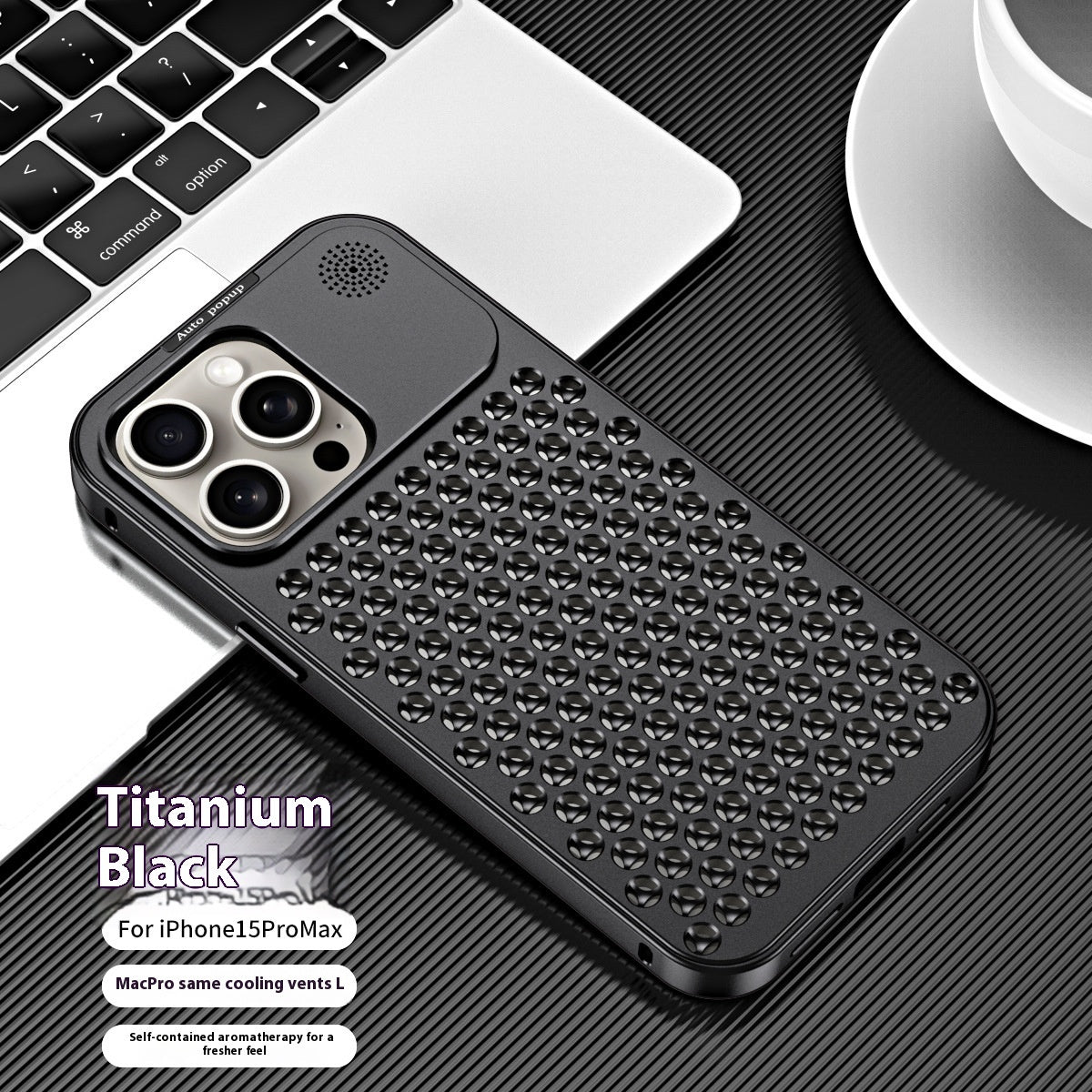 Fashion Aluminum Alloy Heat Dissipation Metal Phone Case