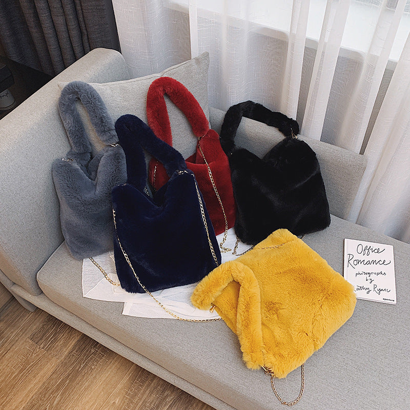 Plush women bag handbag - Paternora